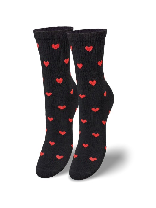Women's Little Hearts pattern socks 0200.077