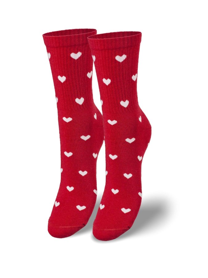 Women's Little Hearts pattern socks 0200.077