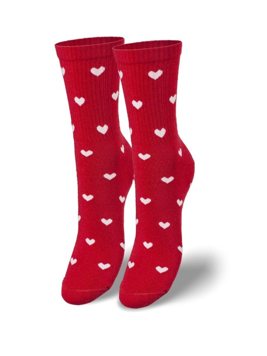 Women's Little Hearts pattern socks 0200.077