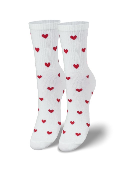 Women's Little Hearts pattern socks 0200.077