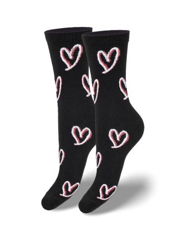 Women's Hearts pattern socks 0200.079 2