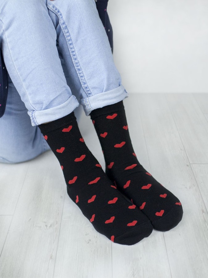 Kids' Hearts pattern socks  025.1184