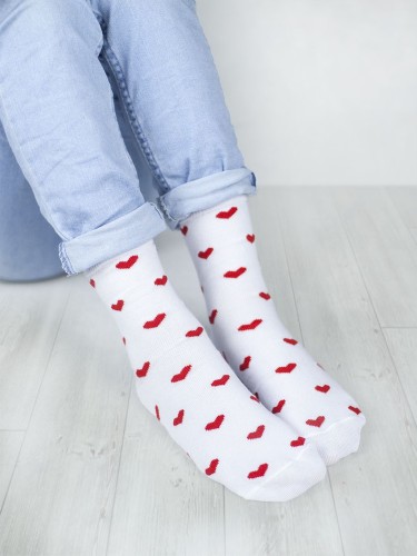 Kids' Hearts pattern socks  025.1184 2