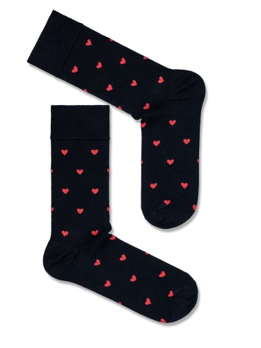 Men's Little Hearts pattern socks 0125.015