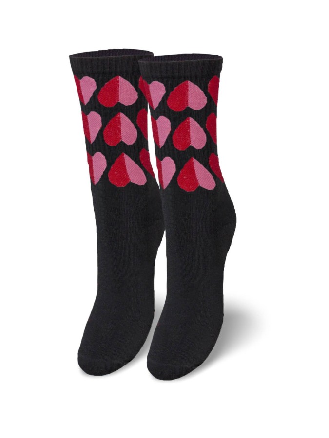 Women's Hearts pattern socks 0200.081