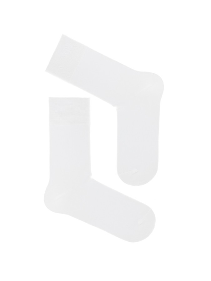 Skarpety garniturowe bawełniane gładkie 0040
