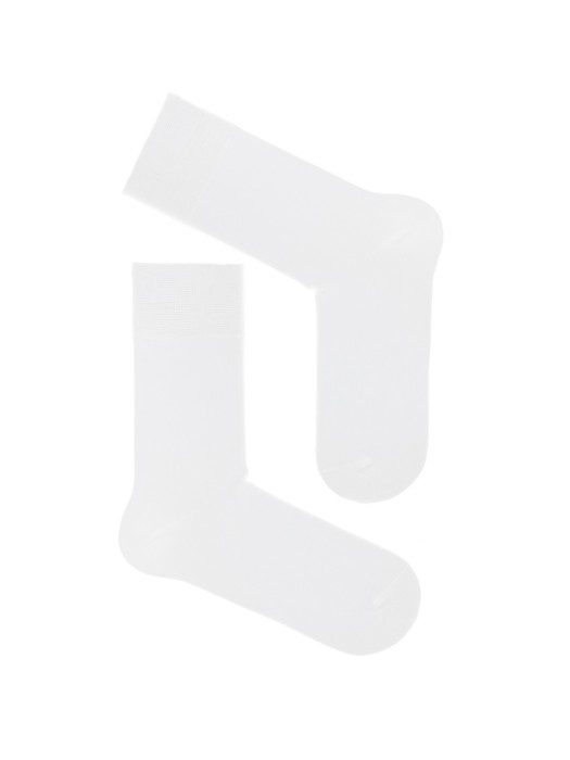 Skarpety garniturowe bawełniane gładkie 0040
