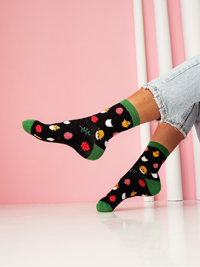 Women's Easter pattern socks 0200.091