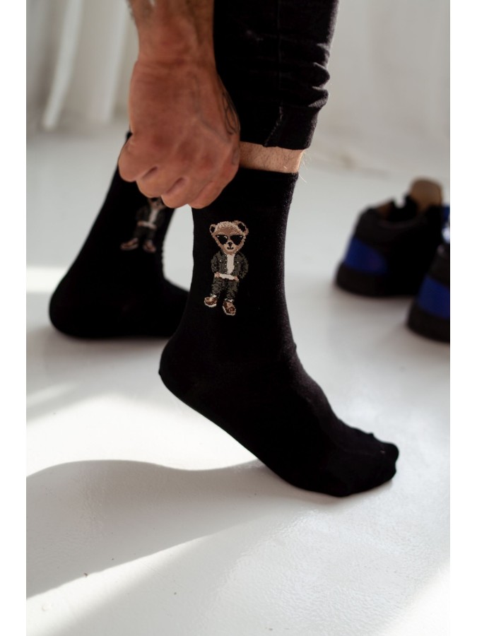 Men's Smarty Bear pattern socks 0125.032