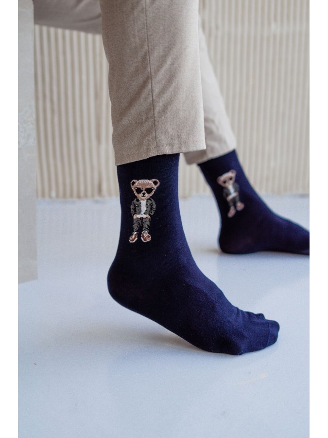 Men's Smarty Bear pattern socks 0125.032