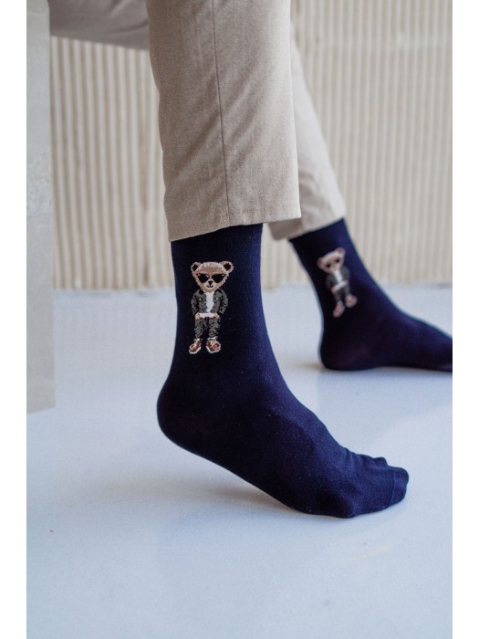 Men's Smarty Bear pattern socks 0125.032