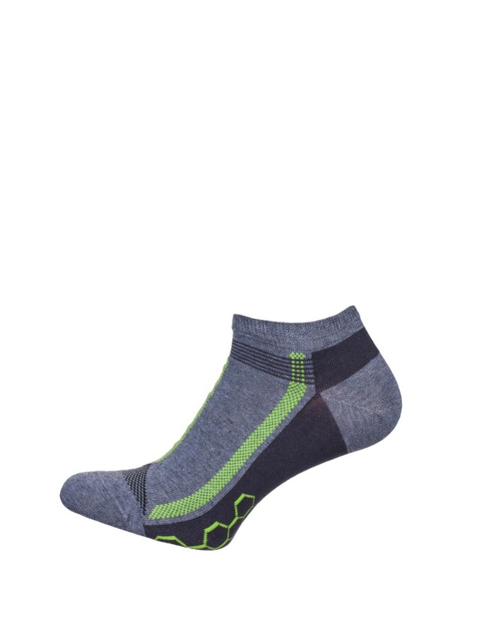 Men's model 002 pattern low ankle socks 0170.002