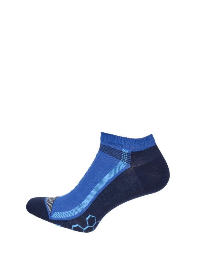 Men's model 002 pattern low ankle socks 0170.002