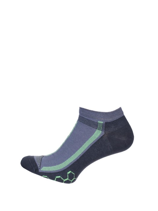 Men's model 002 pattern low ankle socks 0170.002