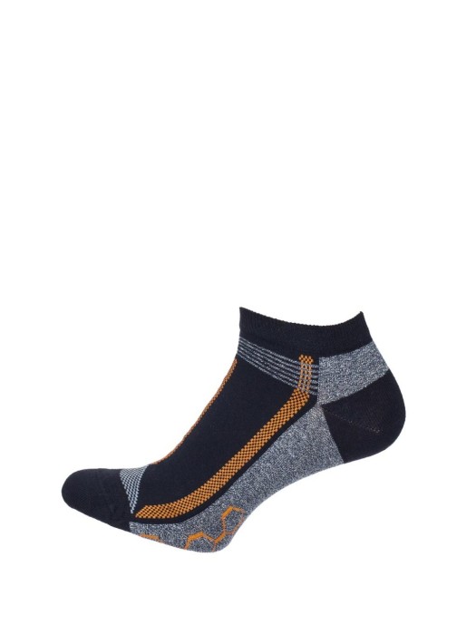 Men's model 002 pattern low ankle socks 0170.002