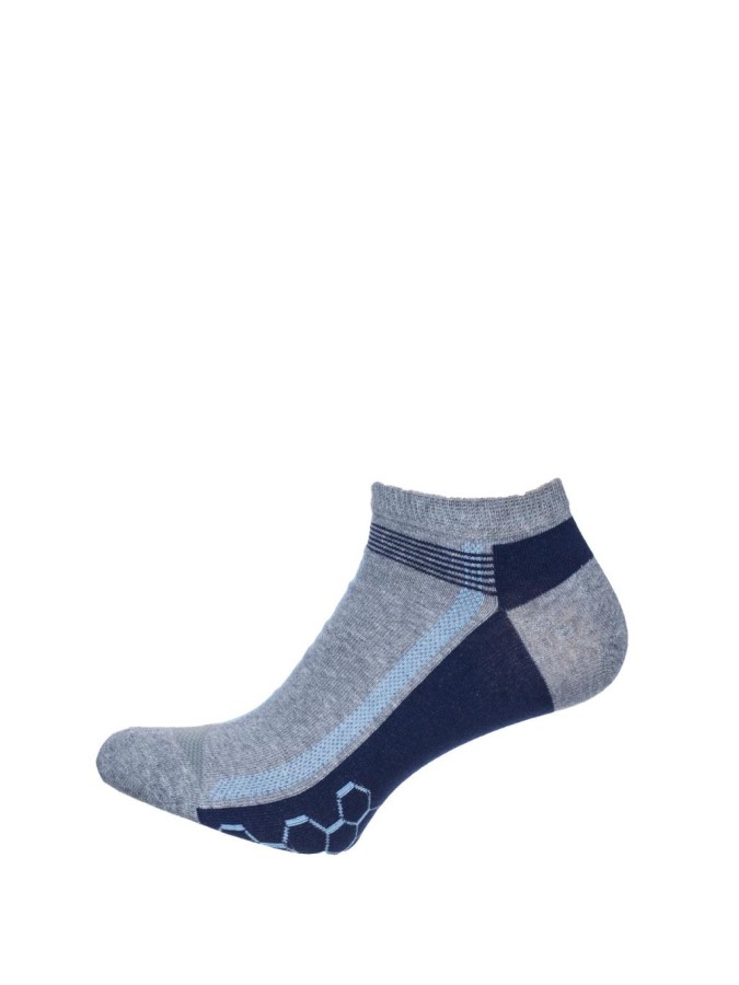 Men's model 002 pattern low ankle socks 0170.002