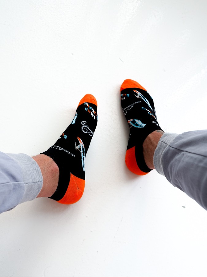 Men's Windsurfing pattern low ankle socks 033.1108