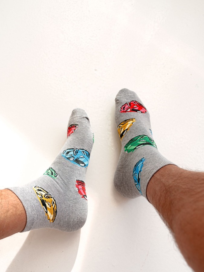 Men's Cars pattern short socks 1153.021
