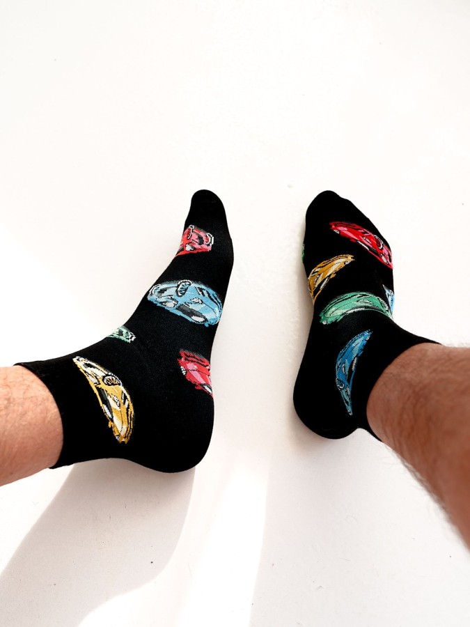 Men's Cars pattern short socks 1153.021