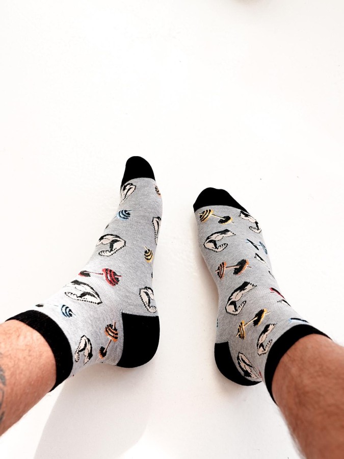 Men's Gym pattern short socks 1153.022