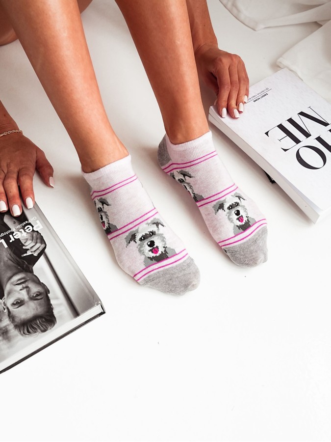 Stopki damskie Psy Sznaucery 1146.056