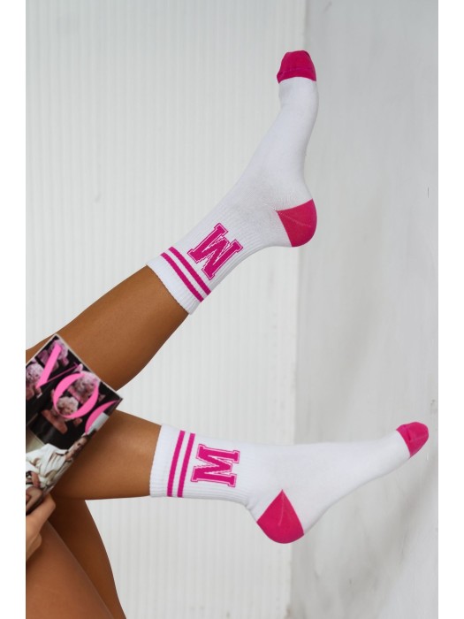 Women's Letter M pattern socks 0200.020