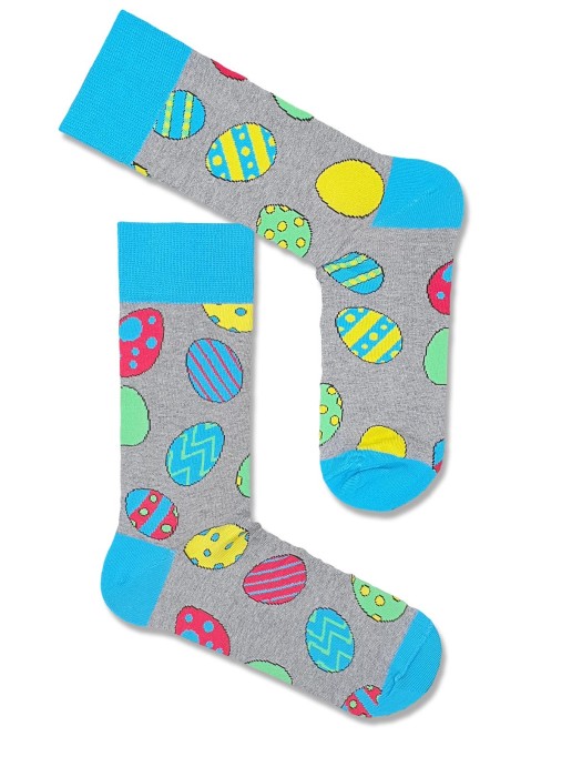 Men's Colorful Easter eggs pattern socks 0125.044