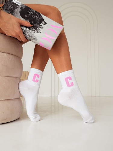 Women's Letter C pattern socks 0200.063