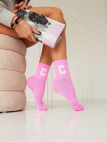 Women's Letter C pattern socks 0200.063 2