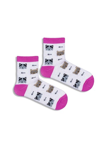 Kids' Cats & Bones pattern socks  1184.030