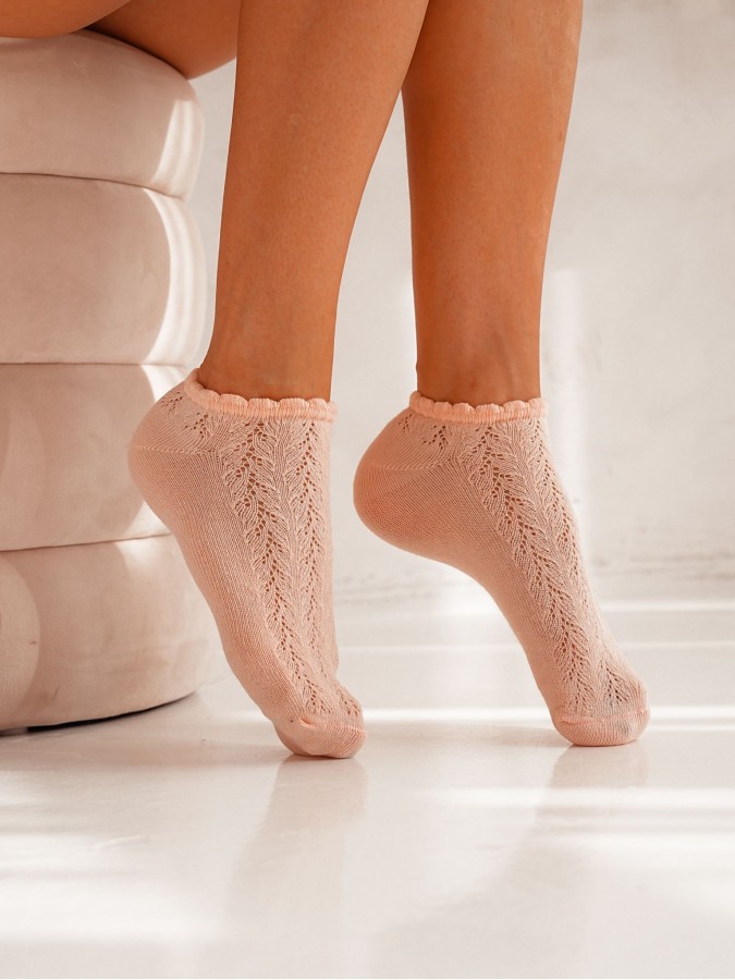 Openwork low ankle socks 1504.001