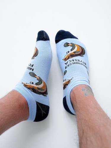 Men's Seaside fish pattern low ankle socks 1108.034 2