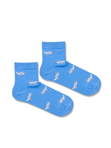 Men's Light Aircrafts pattern short socks 1153.024 2