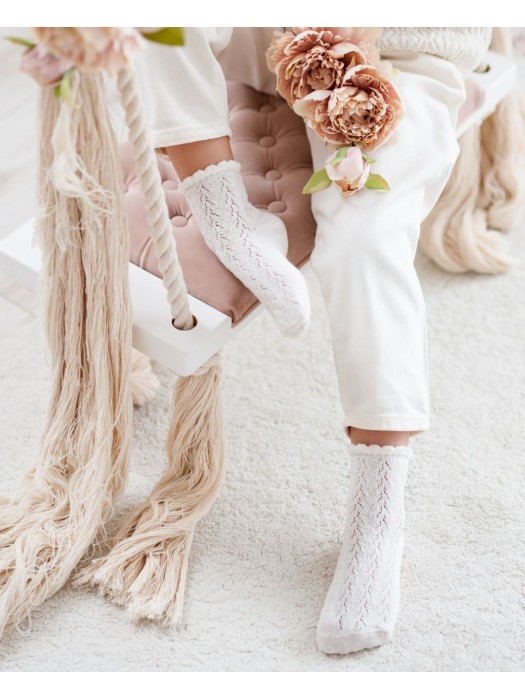 Skarpetki dziecięce ażurowe AŻUR-cienki 1511.001