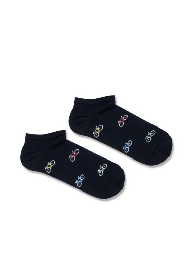 Men's Colorful small bicycles  pattern low ankle socks...