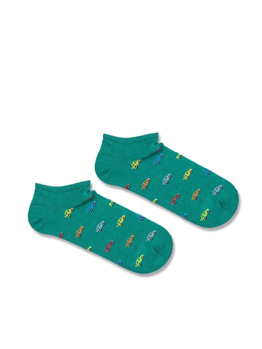 Men's Colorful Cars pattern low ankle socks 1108.035