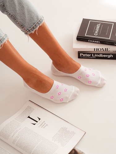 Cotton Little Flowers pattern invisible socks 0576.020