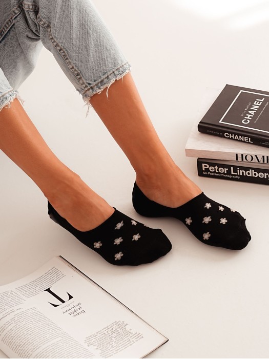 Cotton Little Flowers pattern invisible socks 0576.020