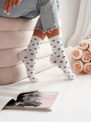 Women's Little Flowers pattern socks 0200.110 2