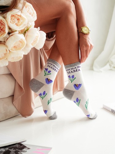 Women's Lovely Mum pattern socks 0200.111