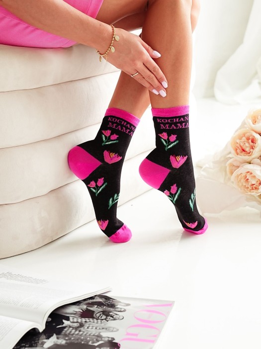 Women's Lovely Mum pattern socks 0200.111