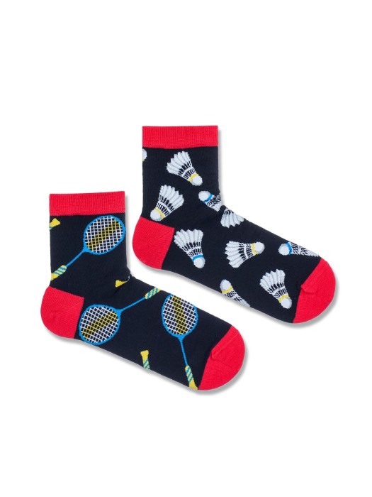 Men's Badminton pattern short socks 1153.026