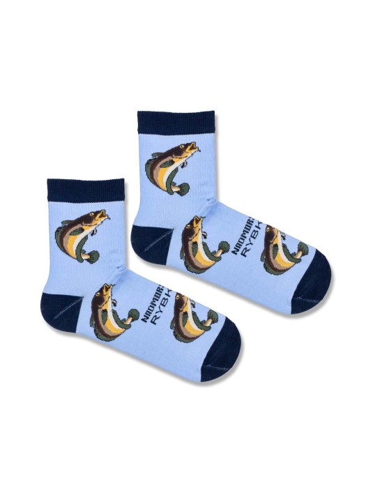 Men's Seaside fish pattern short socks 1153.025