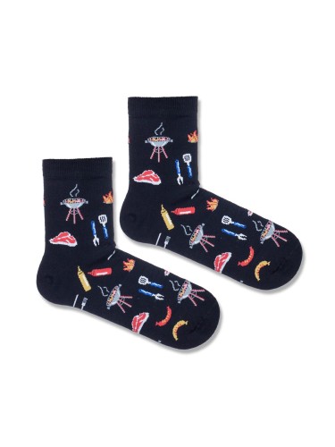 Men's Barbecue pattern short socks 1153.027