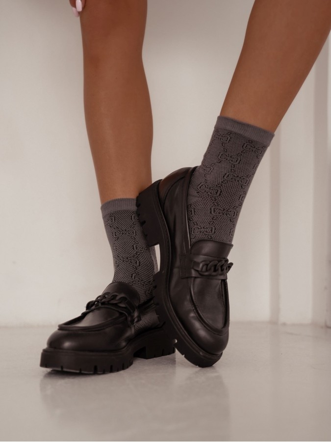 Women's GG pattern thin socks 0200.112