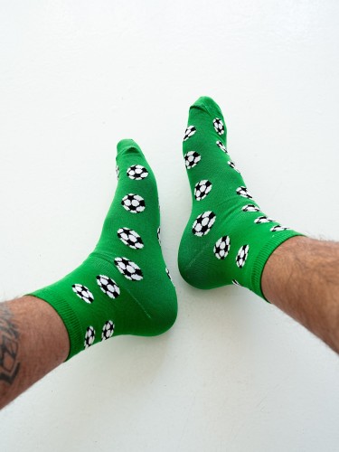 Men's Football pattern short socks 1153.029