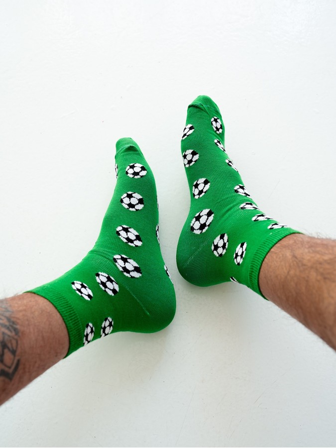 Men's Football pattern short socks 1153.029