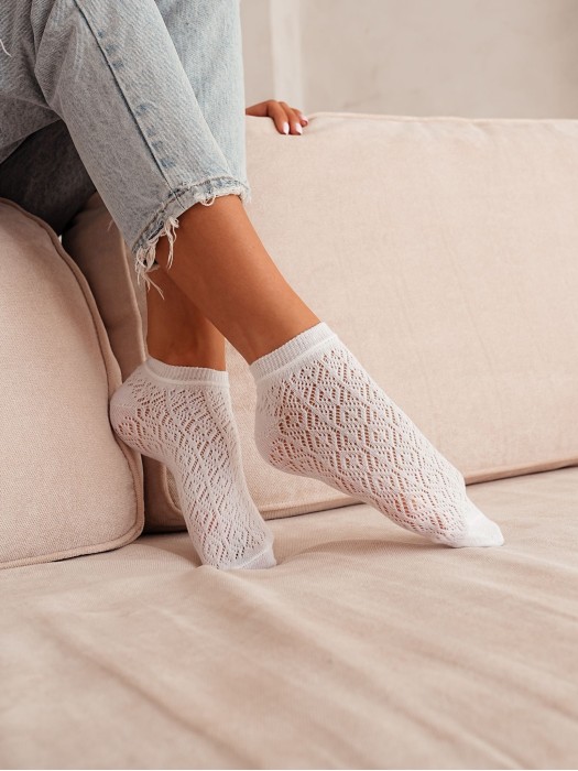 Openwork low ankle socks 1504.002