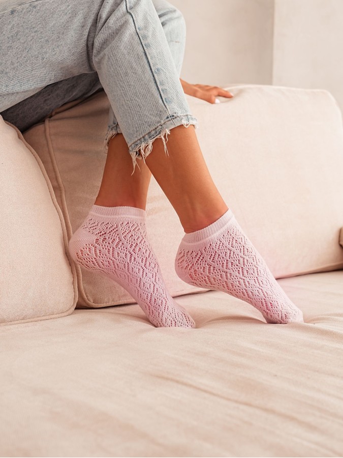Openwork low ankle socks 1504.002