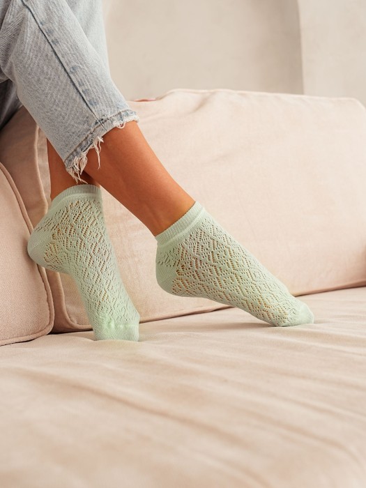 Openwork low ankle socks 1504.002